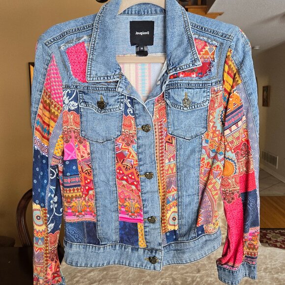 Desigual Patchwork Denim Jacket – EU 38 (US 6) - Picture 5 of 8